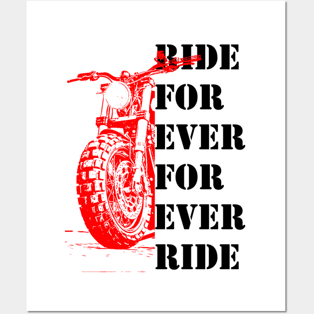 T100 Scrambler For Ever Ride Wall Art by TwoLinerDesign